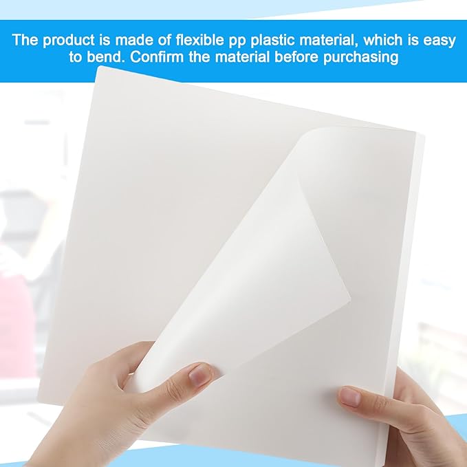 Henoyso 2 Inch 6 Pack Mini Clear View 3 Ring Binders for 5.5"x8.5",White | Holds 490 Sheets, Clear Front Covers, Flexible Plastic Binder Bulk, Three Round Rings, School Office Report Filing, Planners