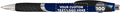 DISCOUNT PROMOS Ballpoint Pens With Rubber Grip - 100 pack - Customizable Text, Logo - Black Ink Ball Point Pen with Soft Touch Plastic - Navy Blue