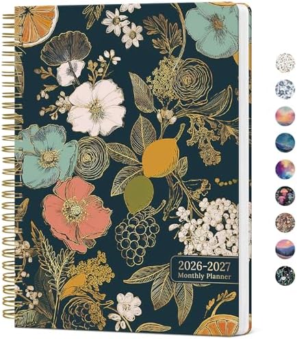 Monthly Planner 2026-2027, 18-Month Aesthetic Calendar, Jul 2026-Dec 2027