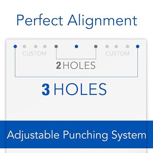 Swingline 3 Hole Punch,10 Sheet Capacity Three Hole Puncher 3 Ring,Adjustable 2-3-Hole Paper Punch,Precision Pro,Black & Silver (74037),(Pack of 12)