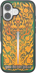PopSockets iPhone 17 Phone Case with MagSafe- Fireheart | Magnetic, Wireless Charging, Camera & Drop Protection, Acotar, Throne, Glass, Sarah, Dragon