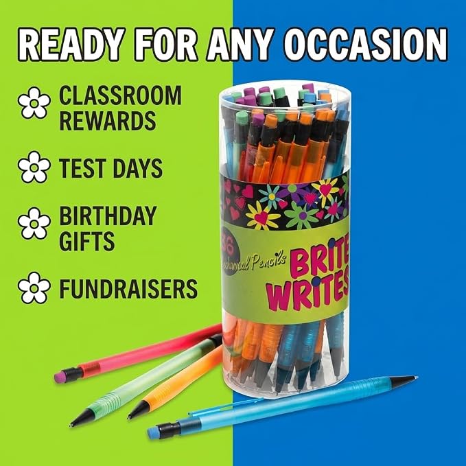 Anderson's Mechanical Pencil Tub, Set of 36, School Supplies, Classroom Supplies, Writing