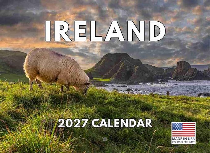 Ireland Calendar 2027 Irish Gifts Monthly Wall Calender 12 Month