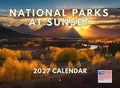 National Park Calendar 2027 Parks At Sunset Monthly Wall Calender Nature 12 Month | American Made In The USA