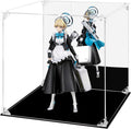 Acrylic Display Case Clear Action Figure Display Case with Mirrored Back, Dustproof Protection Display Box Alternative Glass Case for Collectibles Figures Models Doll Toys (12x12x12 inch, 30x30x30cm)