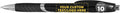DISCOUNT PROMOS Ballpoint Pens With Rubber Grip - 10 pack - Customizable Text, Logo - Black Ink Ball Point Pen with Soft Touch Plastic - Black