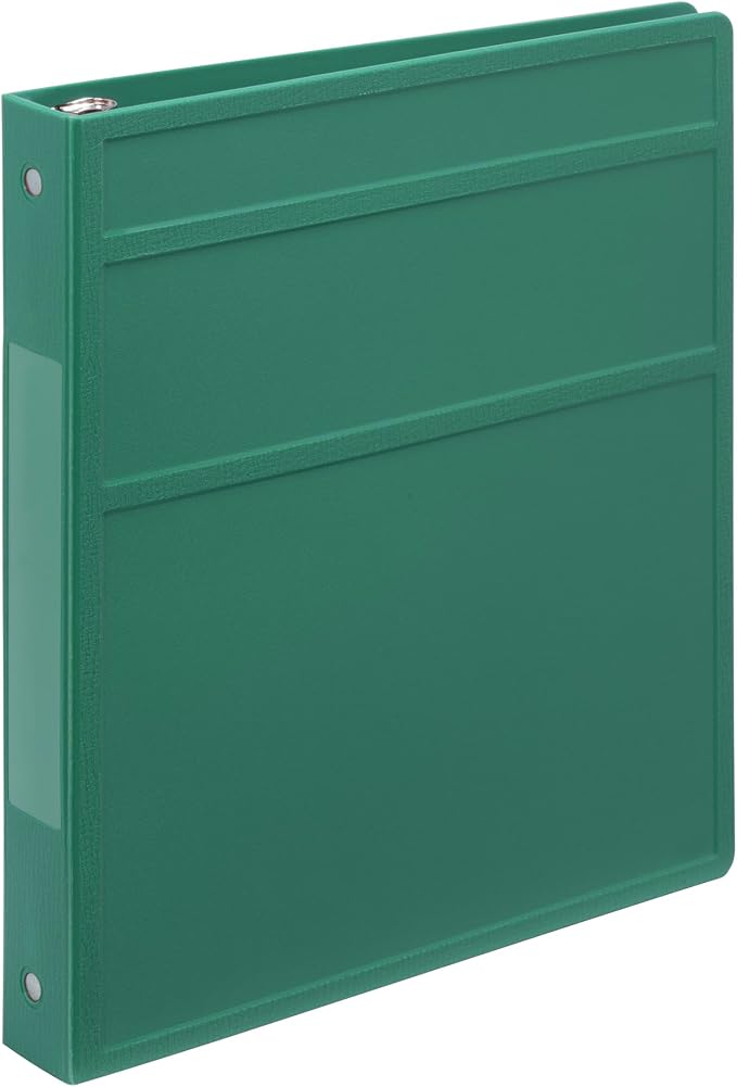 Carstens 1-Inch Heavy Duty 3-Ring Binder - Side Opening, Teal, Durable Plastic, No-Gap Rings, Waterproof Cover, No Pockets, Holds 125 US Letter Sheets, BPA-Free, Made in USA (8711-3R), Case of 18