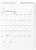 Karto Wall Calendar 2026 8.5x11 in - Cursive | January 2026 to June 2027, Vertical, Boosts Productivity, Easy Monthly Planning