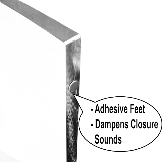 AMT 16 Inch Acrylic Laptop Monitor Stand, Computer Riser with Cat Keyboard Protector, Space-Saving Design, Extra Storage, Clear Shelf - Ideal for Monitors, Laptops, Printers, Desktop Decor