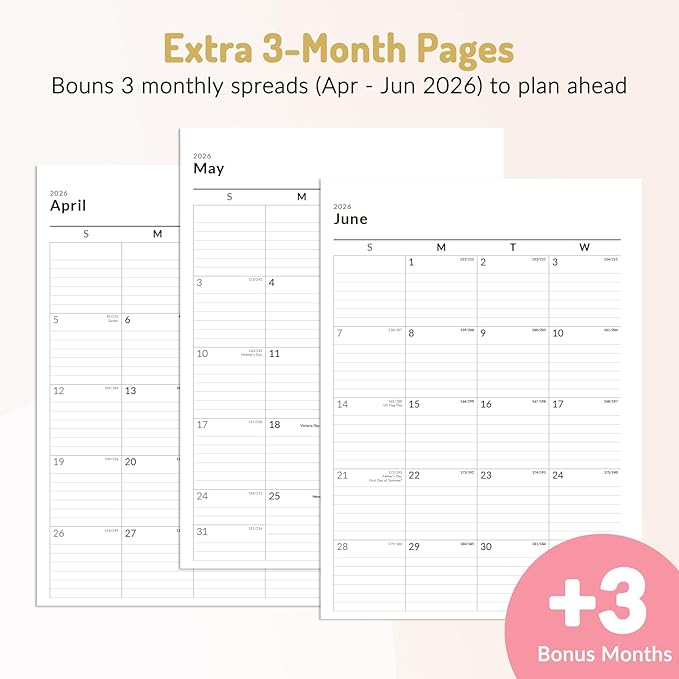 Forvencer Academic Planner 2026-2027, Calendar Jul 2026-Jun 2027, 8.5"x11"
