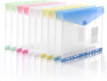 11-Hole Binder Pockets, Fits Letter/A4 Size for 2/3/4 Ring Binder, 10 Pack | Plastic Expanding File Folders with Label & Hook-Loop Closure, 200-Sheet Capacity, Suitable for Home, Office, School