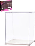 Rolife Display Box for Hobby Collectibles | Tool-free Assembly, Clear Acrylic Display Case for Book Nook, Dust Cover Showcase Clear Stackable Storage Bin
