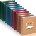 Ctosree 10 Pack Colored 3 Ring Binder with 2 Pockets Hardcover Loose Leaf Binder for Women Men Teacher Student School Office Home Supplies, Fits 11 x 8.5 Size Paper, 10 Colors(1.5",Business Color)