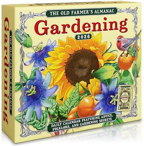 The Old Farmer's Almanac 2026 Daily Desk Calendar: Boxed Page-a-Day Gardening Calendar with Day-to-Day Tips, Folklore, Advice & Planting Secrets