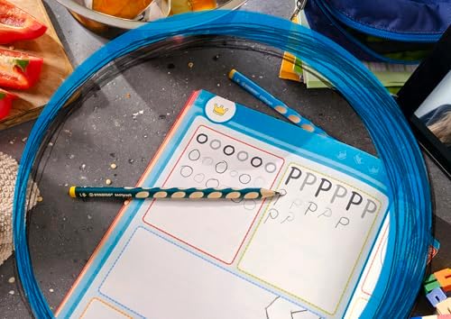 Handwriting Pencil - STABILO EASYgraph - Right-Handed - Petrol - Pack of 12-2B
