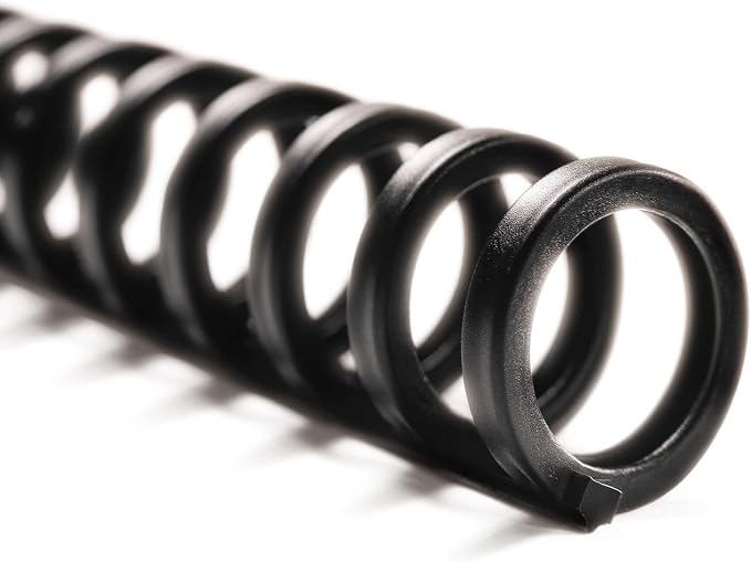 GBC Binding Spines / Spirals / Coils, 5/8" Diameter, 110 Sheet Capacity, ProClick, Black, 100 Pack (2514517)