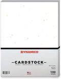 Speckled White Cardstock Paper – 8 1/2 x 11" Medium weight 65 LB (175 gsm) Cover Card Stock - for Cards, Invitations, Brochure, Award, and Stationery Printing - 100 Sheets Per Pack