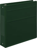 Carstens 2-Inch Heavy Duty 3-Ring Binder - Side Opening, Forest Green, Durable Plastic, Precision No-Gap Rings, Waterproof Covers, No Pockets, Holds 300 Letter Sheets, BPA-Free, Made in USA (5820-3R)