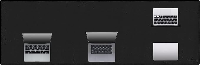 Cacoy 70.8"x24" Extended Leather Desk Mat, Waterproof Desk Blotters, Black | Super Large Desk Protector, Mega Size Professional Computer Desk Pad, Giant Mouse Pad, Non-Slip Desktop Matt for Office&Home