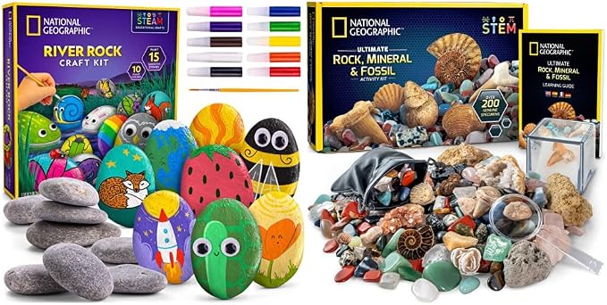 NATIONAL GEOGRAPHIC Rock Painting and Rock Collection Kit