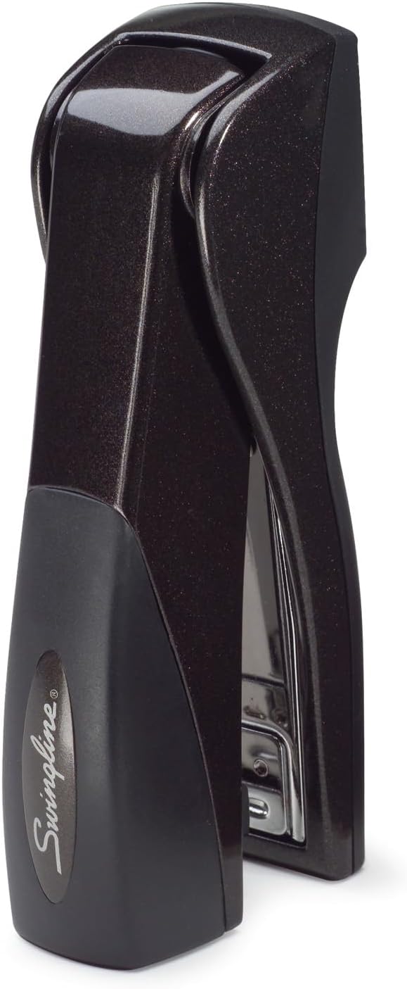 Swingline Stapler, Jam Free, Optima Grip Compact Size, Ergonomic Cushion, Metal, 25 Sheet Capacity, Black (87815)