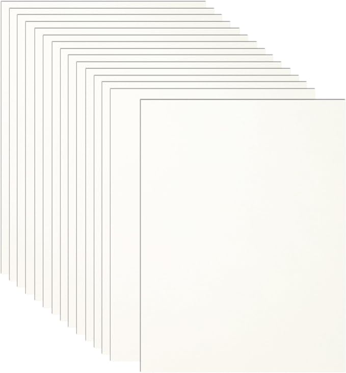 Guakicae 32 Sheets Cream Cardstock 8.5 x 11 Off White Paper 80lb | Thick Ivory Paper Card Stock for DIY Card Making, Wedding Invitations, Thank You Cards, Business Cards, Menus