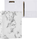 Marble Grey White Decorative 3 Ring Binder 2 Inch Large View Binders with Pockets File Organizer for Office College School, 1Pack