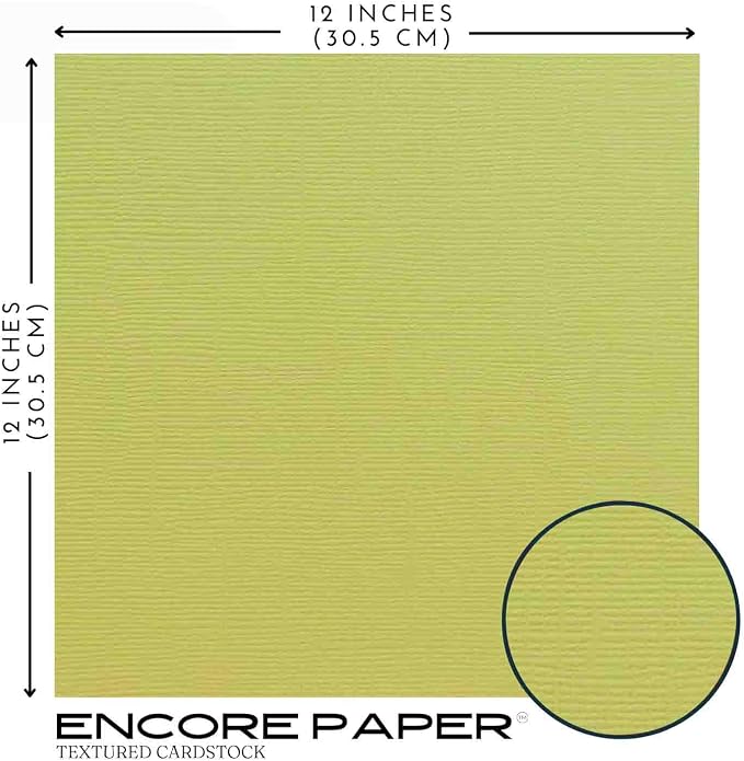 MINT—12x12 Textured Cardstock | 80lb Textured Green Scrapbook Paper | Premium Cardstock for Cricut Cutting | 25 Sheets