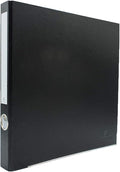 3-Ring Premium Binder - Black, 1.5" Spine, by Bindertek | 225 Sheet Capacity, 1" D-Rings, Linen-Textured Covers, Steel Reinforced Edges, Spine Label Included