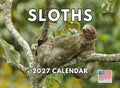 Sloth Calendar 2027 Monthly Wall Calender 12 Month
