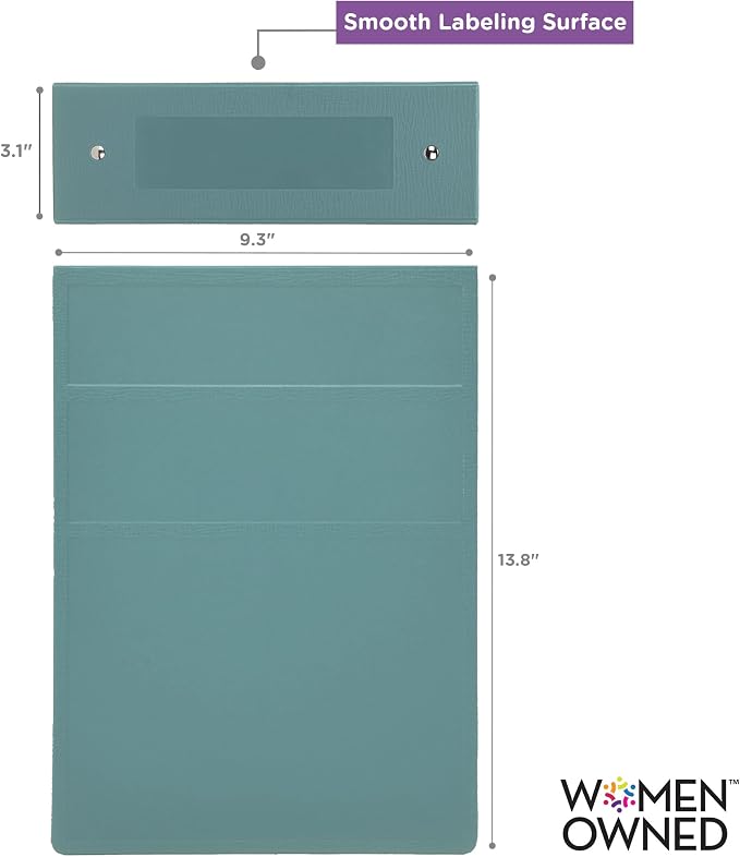 Carstens 3-Inch Heavy Duty 3-Ring Binder - Top Opening, Powder Blue, Durable Plastic, Precision No-Gap Rings, Waterproof Cover, No Pockets, Holds 400 Letter Sheets, BPA-Free, Made in USA (1754-3R)