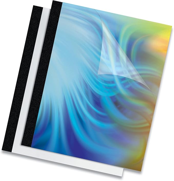 Fellowes Binding Thermal Presentation Covers, 1 Inch, Black, 240 Sheets (5257001)