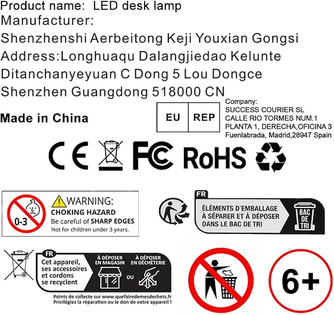 AILBTON Bright LED Desk Lamp with Clamp,Eye Caring Architect Led Desk Lights with Adjustable Swing Arm for Office Home,Dimming and Tempering Led Table Light