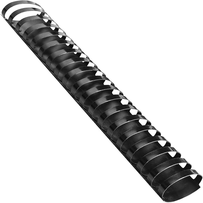 HOUYEE 10 Pack 2 Inch Plastic Binding Combs,19 Rings, 450 Sheets Capacity | 51mm Comb Binding Spines, Extra Large Binder Combs for Letter Size, for Office School Use, Black