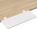 Suptek Clamp-on 9.5 x 23.6 inch Desk Extender, Wrist Support, Foldable Keyboard Tray Platform, Suitable for Office Desks, White, DSF3LW