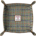 Harris Tweed Wool Valet Tray - Handcrafted Desk Organizer with Brass Snaps,Versatile Storage for Keys, Coin, Jewelry, and More