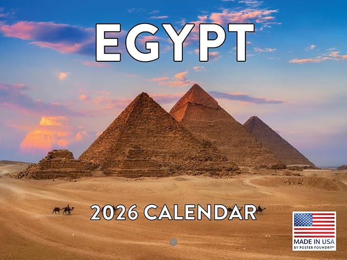 Egypt Calendar 2026 Monthly Wall Calender 12 Month | American Made In The USA
