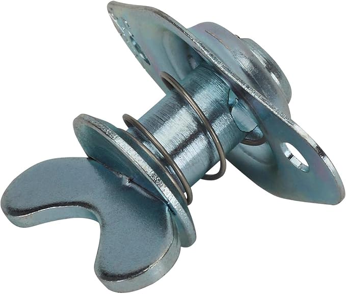 Butterfly Self-Ejecting Quarter Turn Fasteners, .700 In Grip, Pack/10