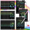 Zhehao 24 Pcs LCD Writing Tablet Kids Board, Soft Color, Round Style