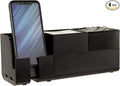 Bostitch Office Konnect Desk Organizer and Charging Station, 2 USB Ports & 2 Plugs, Charges Phones & Tablets, Accessory Tray, 4-Piece Design, Black