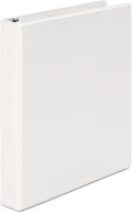 Universal Economy Round Ring View Binder, 3 Rings, 1" Capacity, 11 X 8.5, White, 6/Pack