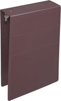 Carstens 3-Inch Heavy Duty 3-Ring Binder - Top Opening, Plum, Durable Plastic, Precision No-Gap Rings, Waterproof Cover, No Pockets, Holds 400 US Letter Sheets, BPA-Free, Made in USA (1716-3R)