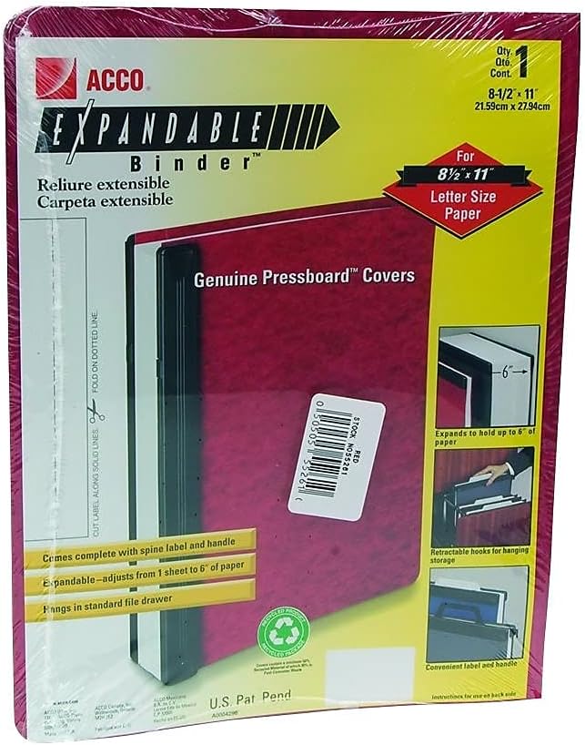 ACC55261 - Acco 3-Hole Laser Printer Hanging Expandable Binder