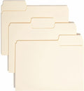 Smead SuperTab File Folder, Oversized 1/3-Cut Tab, Letter Size, Manila, 100 Per Box (10301) (Pack of 5)