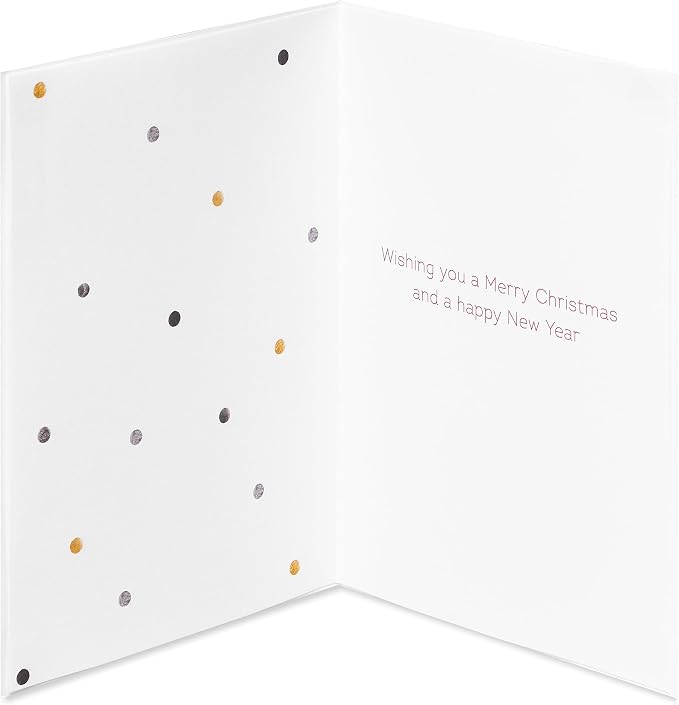 Papyrus Cat Christmas Cards Boxed with Envelopes, Merry Christmas and a Happy New Year, Santa Hat Kitty (8-Count)