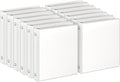 3 Ring Binders, 1" Round Rings 12 Pack, Fits 8.5x11in, View 2 Pocket, White | for 8.5x11 Inch Paper, for Customizable Covers, Three Ring, for School Office Business Supplies, White, 1 Inch