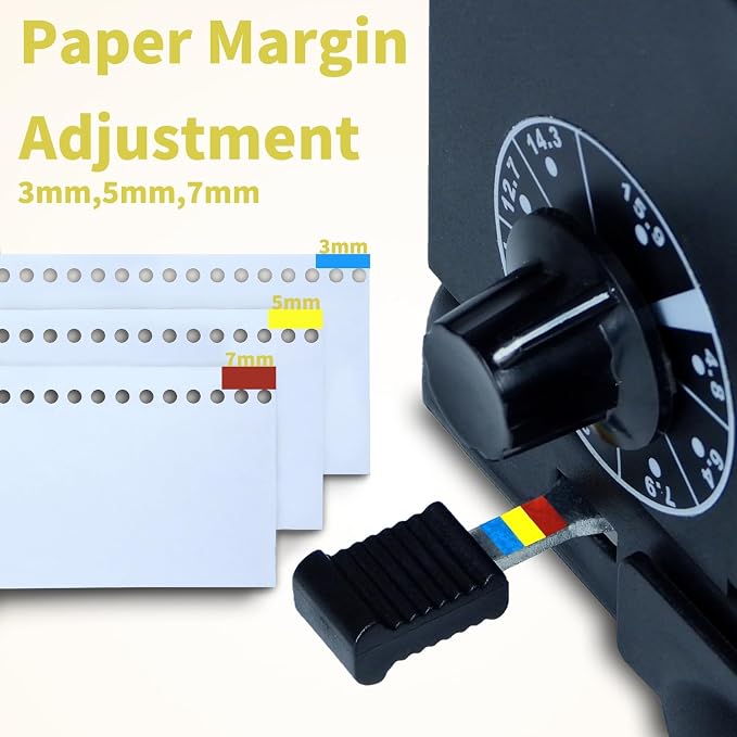 RAYSON TD-1500B34R 3:1 Wire Binder, 15-Sheet Punch, 130-Sheet Capacity | Wire binding machine with 34 fully disengageable round-hole punch pins for custom hole patterns on A4 and Letter sheets.
