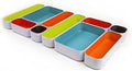 Three by Three Seattle Metal Drawer Organizer Tray Set, 10-Pc (Assorted) | Deep 2" food-safe metal bins; mix & match to customize any drawer; kitchen, bathroom, office & vanity organization