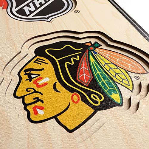 YouTheFan NHL Chicago Blackhawks 3D 8 x 32 Stadium Banner