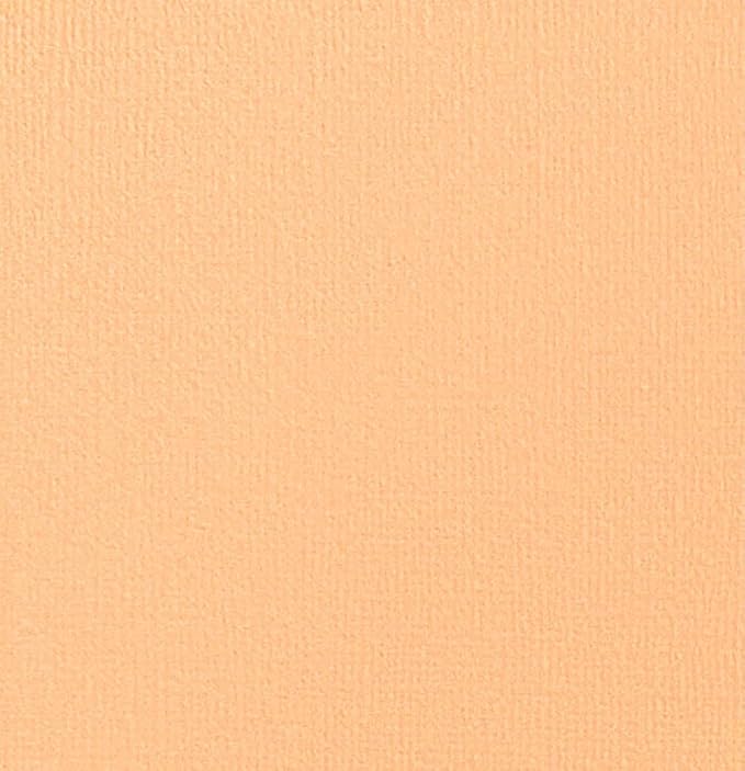 Peach Sherbet—12x12 Textured Cardstock | 80lb Textured Orange Scrapbook Paper | Premium Cardstock for Cricut Cutting | 25 Sheets
